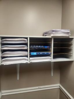 8 pc office set with mini fridge