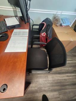 Misc. office furniture with desk and chairs