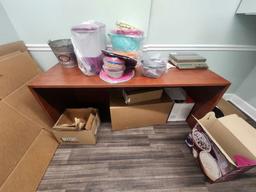 Misc. office furniture with desk and chairs