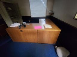 Misc. office furniture with desk and chairs