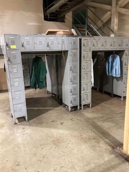 64 holes emplyee lockers