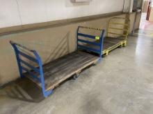 Lot of 2 Warehouse Utility Carts, ~3'x6'