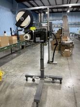 Zebra ZE500 Label Printer and Promach ID Technology Machine with Rolling Stand