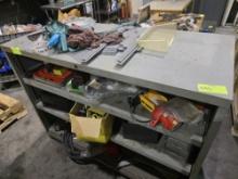Shelving unit with contents