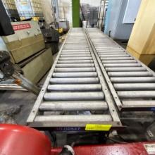 Gravity Roller Conveyor- Approximately 10ft x 18' x 18"