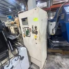 Fanuc Series 16-T CNC Control Panel with Integrated Machine Cabinet