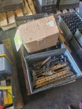 Pallet with Trays of Bearings & Assorted Machine Parts
