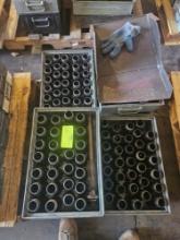 Pallet with Trays of Assorted Machine Parts