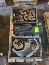 Pallet with Induction Motor, and Trays of Assorted Machine Parts