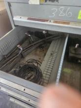 Parts Cabinet with Various Machine Parts