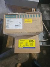 Lot of (5) NEW Safety Switches in Boxes Siemens & Square D