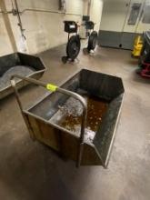 Scrap Metal Shavings Dump Cart