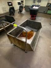 Scrap Metal Shavings Dump Cart