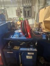 Raymond Model 10F 40L Double Pallet Jack with Workstation with Dual Oil Tanks and Hose Reel