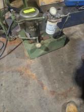 Pump Station with Motor and Oil Filter and Gauges