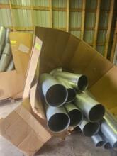 Lot of 3 Gaylords - Assorted 10inch, 7inch, Metal Tubing/Piping Stainless