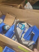 Lot of Assorted Plastic Bins and Fasteners