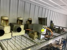 Lot of misc. motors (appx. 15) & blowers (appx. 4)