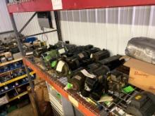 Lot of misc. motors (appx. 26), radiator, & electrical