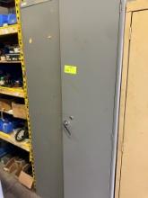 Cabinet w/ misc contents including timers, controllers, etc.