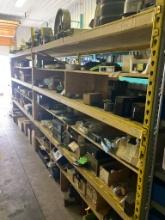 Shelving 16' width, 7' height, 3' deep - contents not included