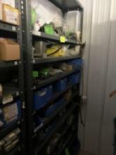 Shelving w/ misc. contents - appx. 4' wide x 7' height x 1' deep