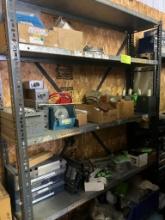Shelving w/ misc. contents - appx. 4' wide x 7' height x 1' deep