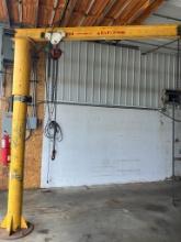 1 ton crane w/ 1 ton chainfall