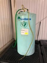 ChemStation heavy duty cleaner tank, appx. 175 gal, appx. 25 gal of liquid