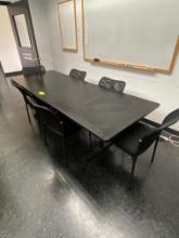 Confrence Table with 8 Chairs (approx. 8')