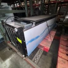 True glass front refrigerator
