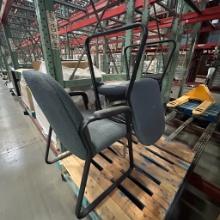 Chairs - 2 plastic and 2 fabric