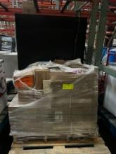 Pallet of ceramic wall tile and grout