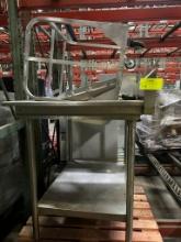 Stainless steel prep table and rolling cart