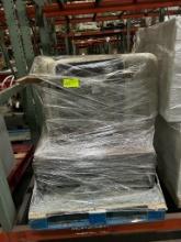 2 fabric chairs and coffee table