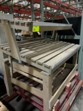 2 tier wood table