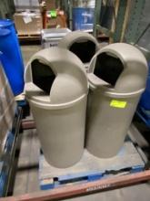 3 Trash Cans