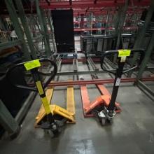 Pallet jacks - Jungheinrich and Doosan.