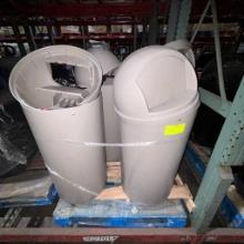 Lot of 4 trash cans