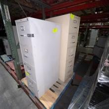 Lot of 2 filing cabinets