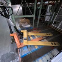 Lot of 2 pallet jacks - CAT 5500lb capacity & Doohan 5500lb capacity