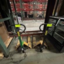 Lot of 2 CAT 5500lb pallet jacks