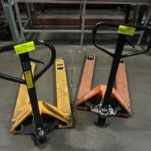 Lot of 2 pallet jacks - Junhheinrich 5500lb capacity & Doosan 5500lb capacity