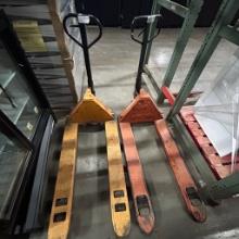 Lot of 2 pallet jacks - Jungheinrich 5500lb capacity & Doosan 5500lb capacity