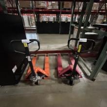 Lot of 2 pallet jacks - Gills 5500lb capacity & Doosan 5500lb capacity