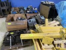 Various Factory Electrical Components & motors (lot of approx. 11 skids)