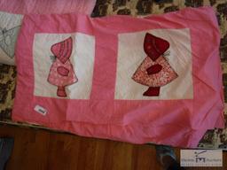 Handmade quilt and quilt topper