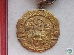Camp Susquehannock Medals 1963 lot of 2