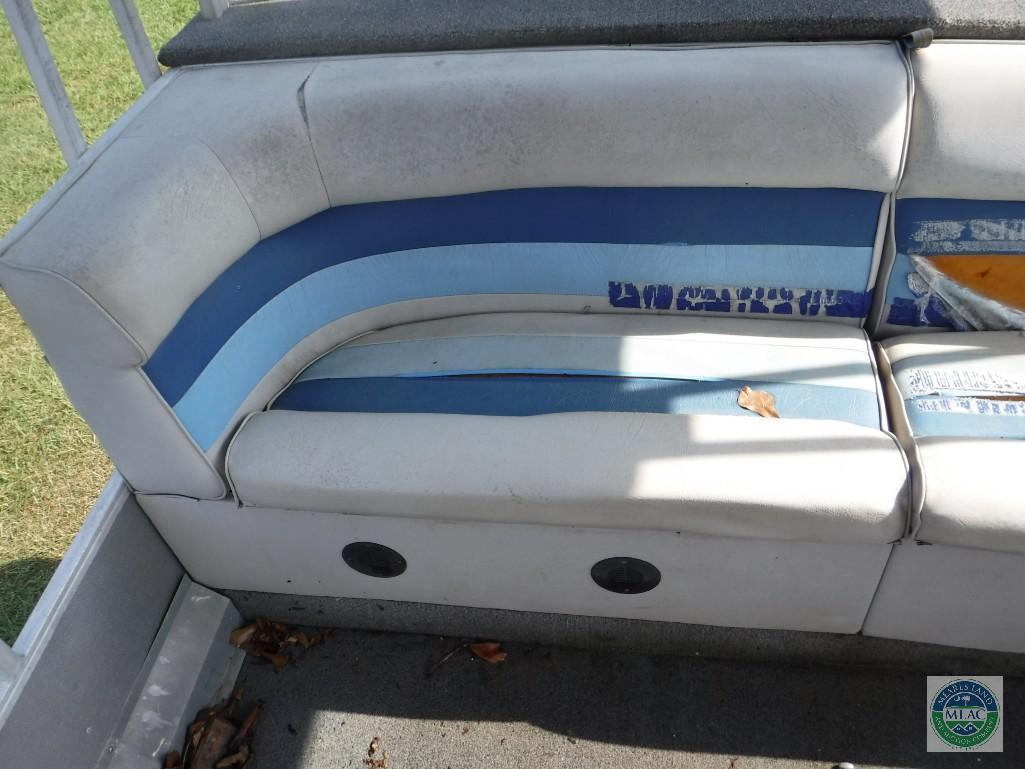1987 Starcraft 24 ft Pontoon Boat with Wesco Trailer (with title)