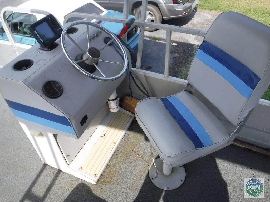 1987 Starcraft 24 ft Pontoon Boat with Wesco Trailer (with title)